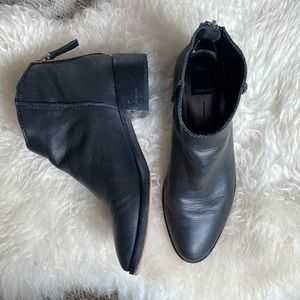 DOLCE VITA Black Leather Bootie